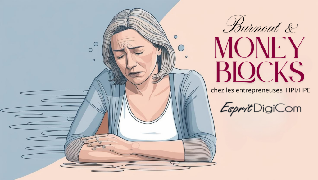Burnout & Money Blocks chez les entrepreneuses HPI-HPE