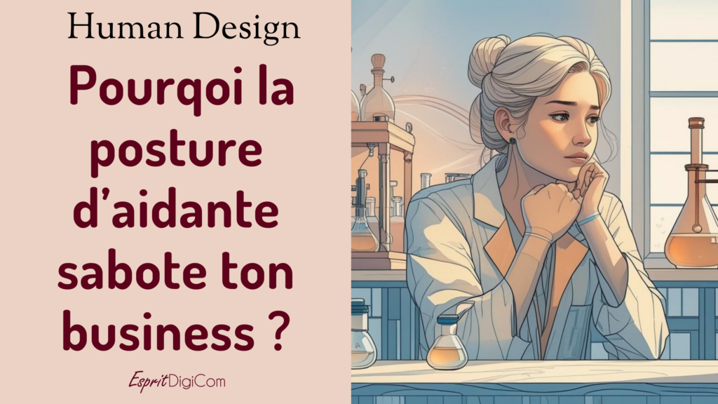 Pourquoi ta posture d'aidante te sabote ? (selon les lignes en Human Design). 