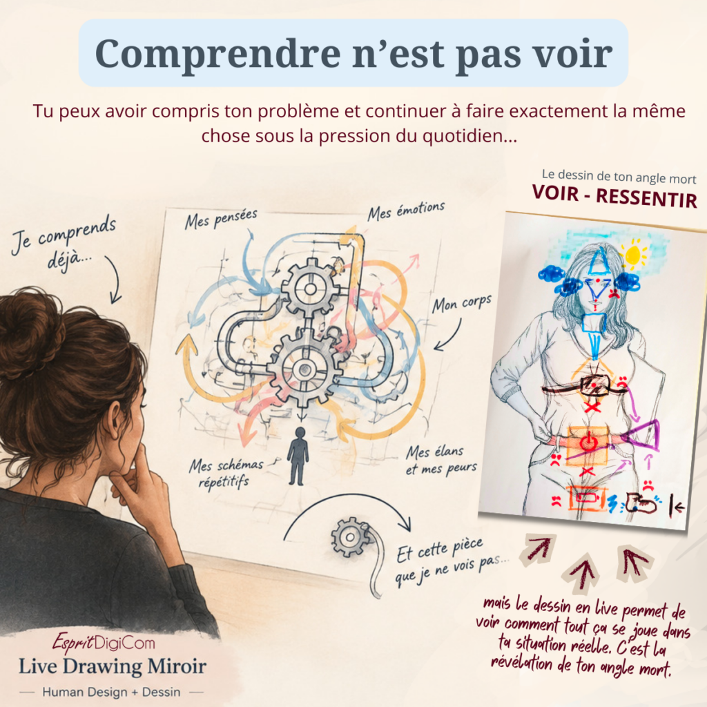Je comprends mes blocages mais je continue à les reproduire : pourquoi ? Mais comprendre n'est pas voir.